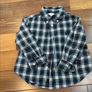 Ralph Lauren Plaid Button-Up Baby Shirt